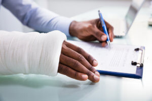 Injured person filing a claim